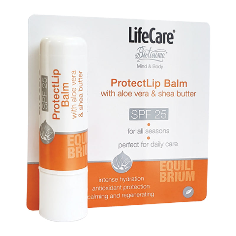 Balsam de buze cu aloe vera și unt de shea, SPF 25, EQUILIBRIUM